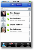 iPhone: Skype-Kontaktliste
